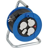 1079180600 prolunghe e multiple 15 m 3 presa(e) AC Interno Nero, Blu, Bianco, Tamburo per cavi