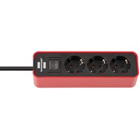 1153230070 prolunghe e multiple 1,5 m Interno Nero, Rosso, Ciabatta