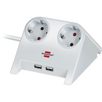 1153520222 prolunghe e multiple 1,8 m 2 presa(e) AC Interno Bianco, Ciabatta