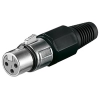 11755 cavo di collegamento XLR (3-pin) Nero, Metallico, Frizione