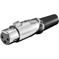 11959 cavo di collegamento XLR (3-pin) Nero, Metallico, Frizione