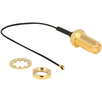 12465 cavo coassiale 0,1 m RP-SMA MHF IV/ HSC MXHP32 Nero, Adattatore