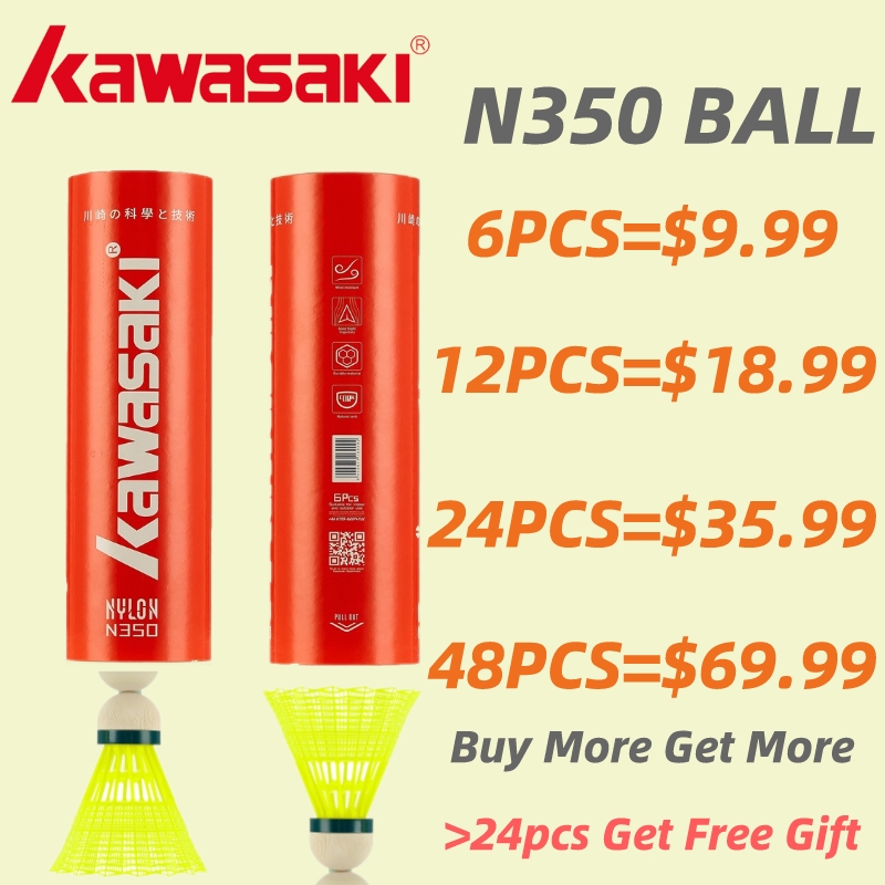 1/2/4/8 tubi Kawasaki Nylon Volano da tavolo Testa a sfera in fibra Birdies in plastica rotonda completa per l'allenamento all'aperto Uso durevole N350