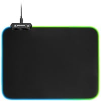 1337 RGB V2 Gaming Mat Tappetino per mouse per gioco da computer Nero, Gioco mouse pad