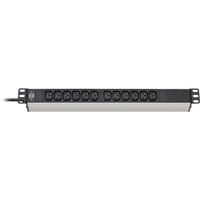 1390007112 prolunghe e multiple 2 m 12 presa(e) AC Interno Nero, Argento, Ciabatta