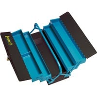 190L Cassetta degli attrezzi Nero, Blu, Cassetta portautensili 190L Cassetta degli attrezzi Nero, Blu, Cassetta portautensili
