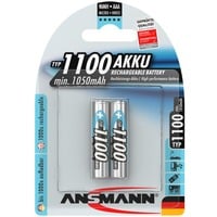 1x2 NiMH 1100 mAh Micro / AAA / HR03 Mini Stilo AAA Nichel-Metallo Idruro (NiMH), Batteria