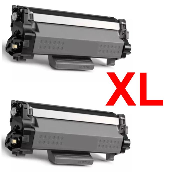 2 Cartucce Toner Compatibili per Brother TN2510XL TN-2510 XL TN2510 XL Cartuccia Toner per Brother DCP-L2610 / DCP-L2627 / DCP-L2660 / DCP-L2665 / HL-L2400 / HL-L2445 / HL-L2447 / MFC-L2800 /