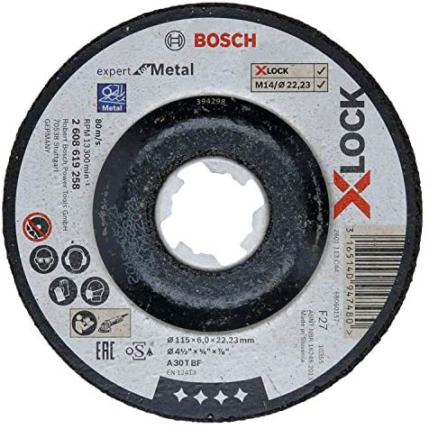 2608619258 - X-lock Expert For Metal 115x6x22,23 Smerigliatura Depressa A 30 T Bf, 115 Mm, 6,0 Mm 2608619258 - X-lock Expert For Metal 115x6x22,23 Smerigliatura Depressa A 30 T Bf, 115 Mm, 6,0 Mm