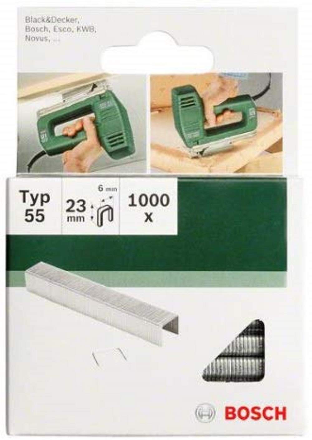 2609255844 - Punti Stretti A Corona 18 Mm, Modello 55, Confezione Da 1000 Pezzi - Bosch