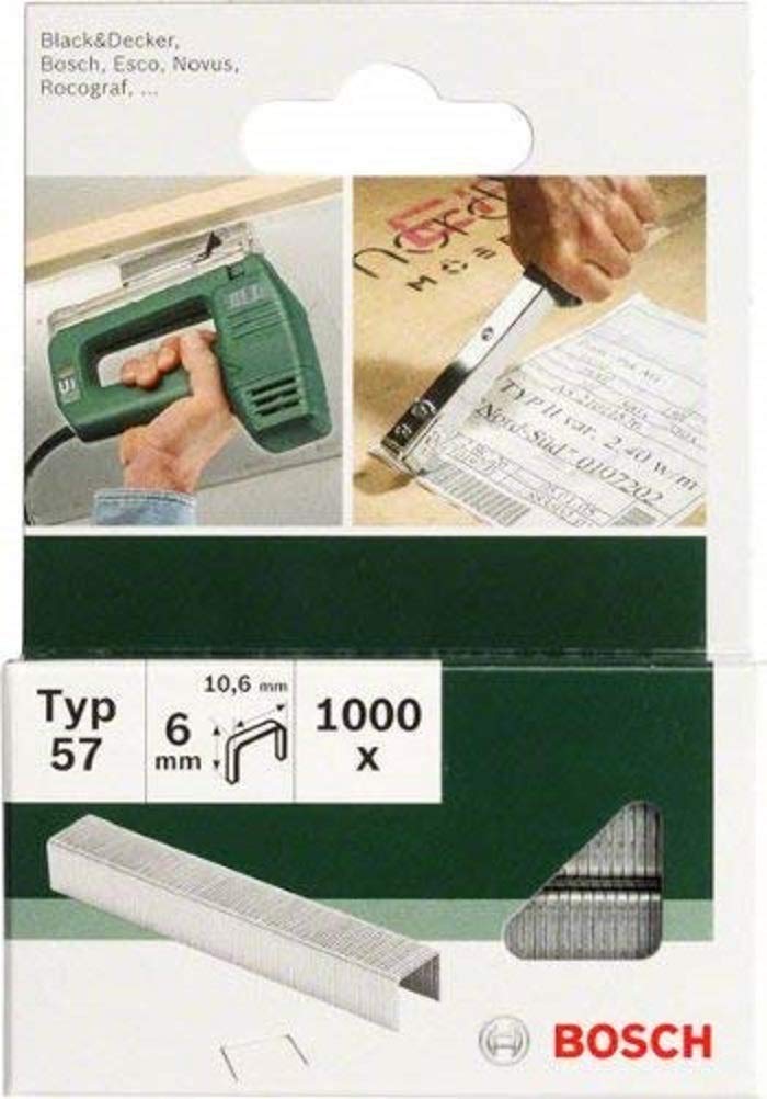 2609255847 - Punti Piatti 10 Mm, Modello 57, Confezione Da 1000 Pezzi - Bosch