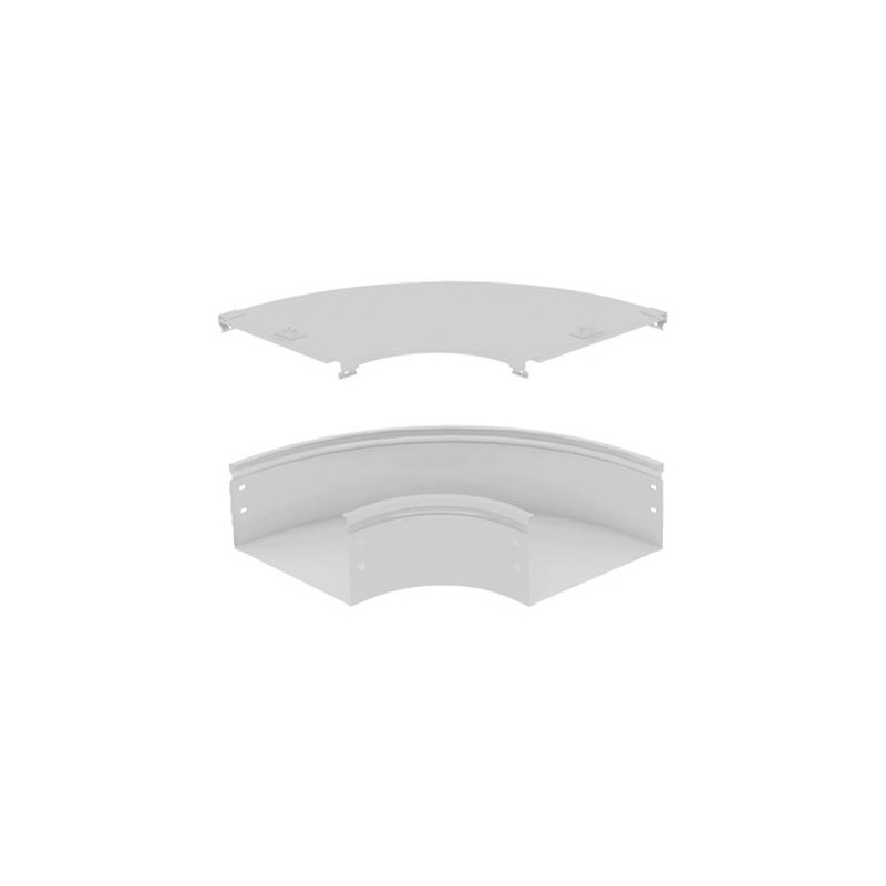 31aic100z Curva Piana 90° 100x75 Zincata