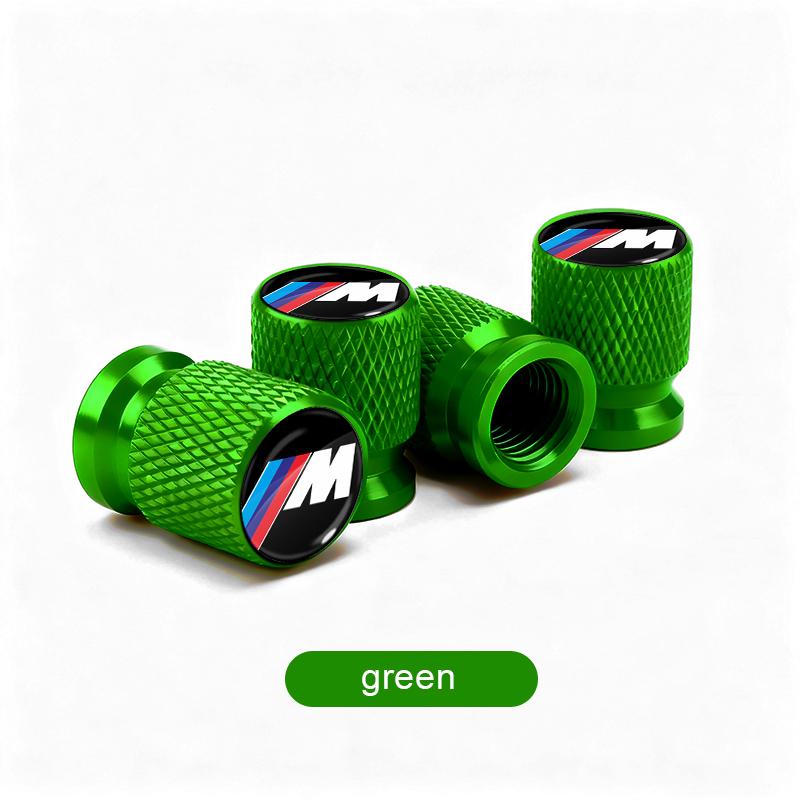 4 Pezzi Tappi Valvole Pneumatici Ruote Auto Stelo Aria Per BMW M8 M7 M6 M5 M4 M3 M2 M1 F30 F10 F15 E30 E46 E90 E60 Serie 3 Serie 5 Serie 7 bianco