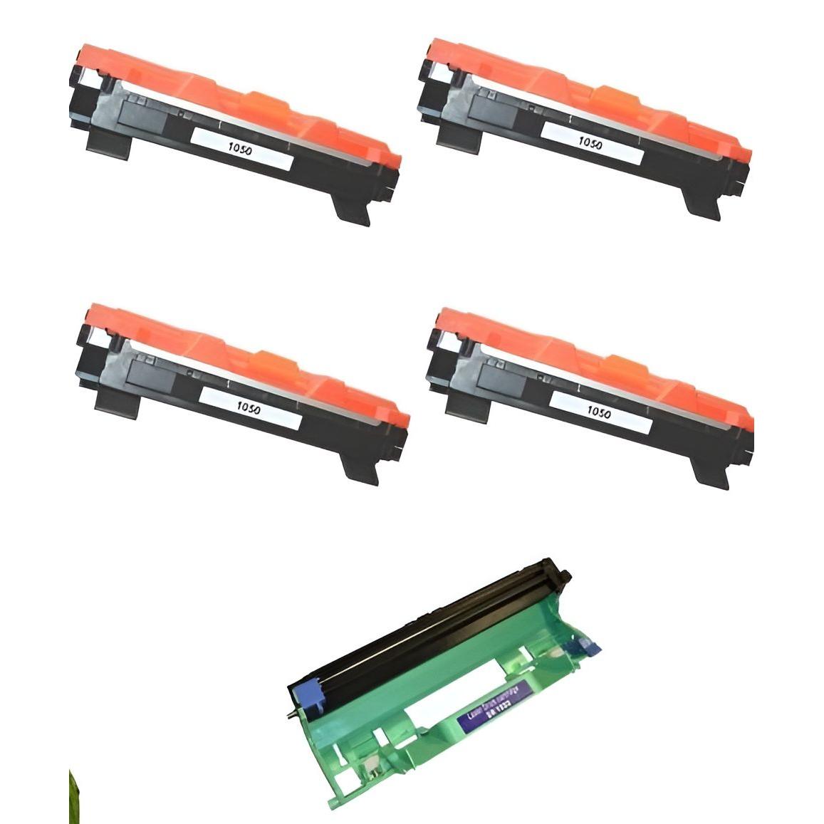 4 toner Brother TN1050 + DRUM DR1050 HL1110 HL1212 DCP1510 MFC1810 ecc. non OEM