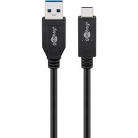 41073 cavo USB 0,5 m USB 3.2 Gen 2 (3.1 Gen 2) USB A USB C Nero