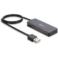 42986 hub di interfaccia USB 2.0 480 Mbit/s Nero, Hub USB 42986 hub di interfaccia USB 2.0 480 Mbit/s Nero, Hub USB
