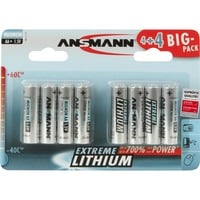 4+4 Lithium AA Batteria monouso Stilo AA Litio