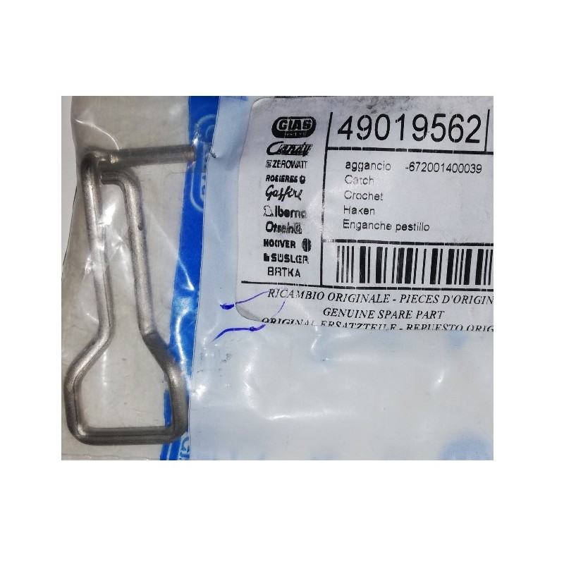 49019562 Gancio Porta Lavatrice - Candy
