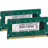 4GB DDR3-1600 SQ memoria 2 x 2 GB 1600 MHz 4GB DDR3-1600 SQ memoria 2 x 2 GB 1600 MHz
