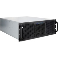 4U 40255 Supporto Nero, Grigio, Server case