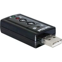 61645 adattatore per inversione del genere dei cavi USB 2.0 2x 3.5 Nero, Scheda audio