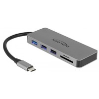 87743 hub di interfaccia USB 3.2 Gen 1 (3.1 Gen 1) Type-C Grigio, Docking station 87743 hub di interfaccia USB 3.2 Gen 1 (3.1 Gen 1) Type-C Grigio, Docking station