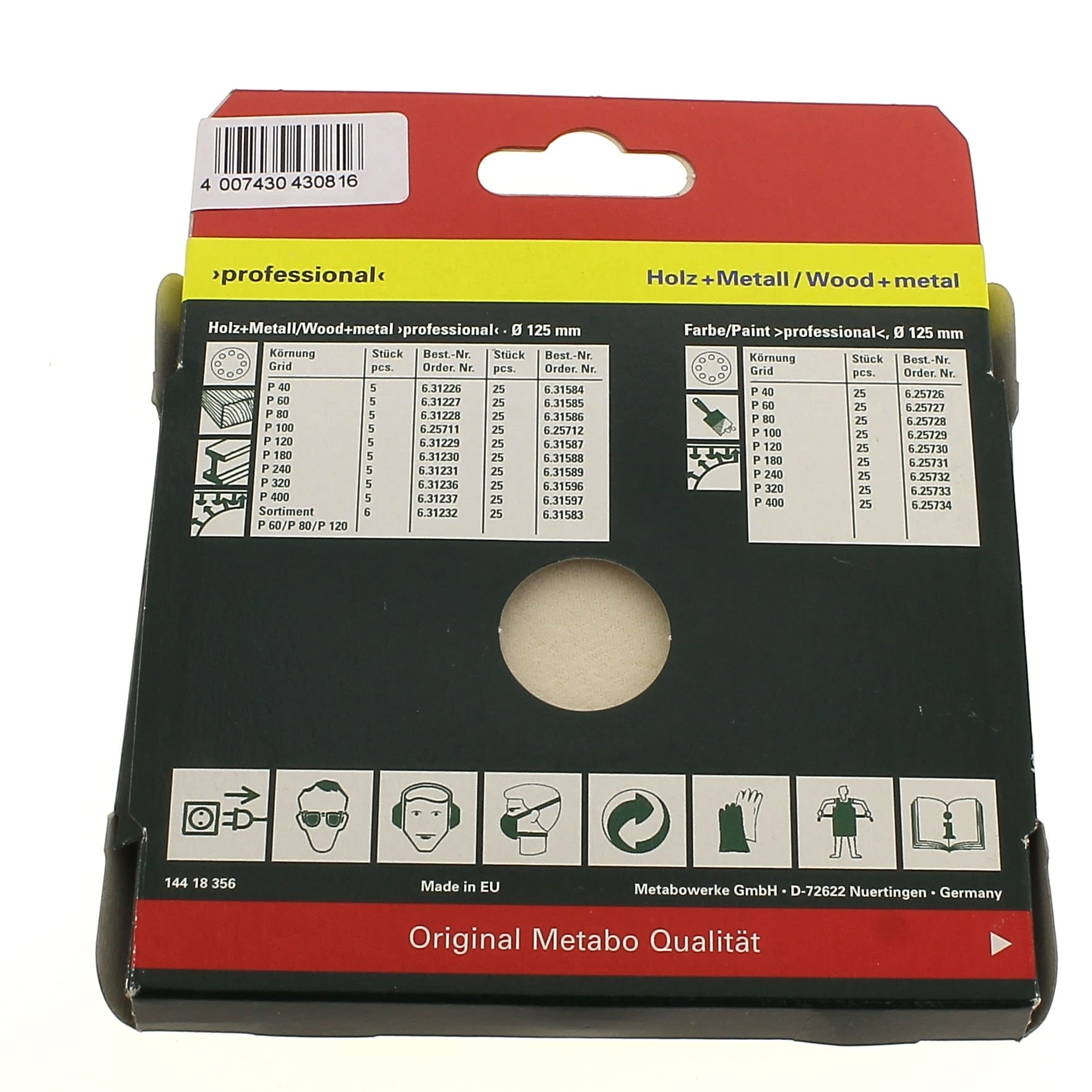 Abrasivi Tondi D=125 80g Per 5 Per Levigatrice Bosch