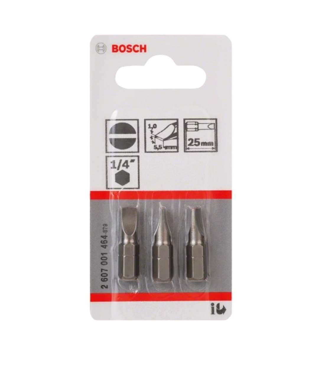 Accensione Bit Extra-hard. S 1.0 X 5.5. 25 Mm. 3-p.