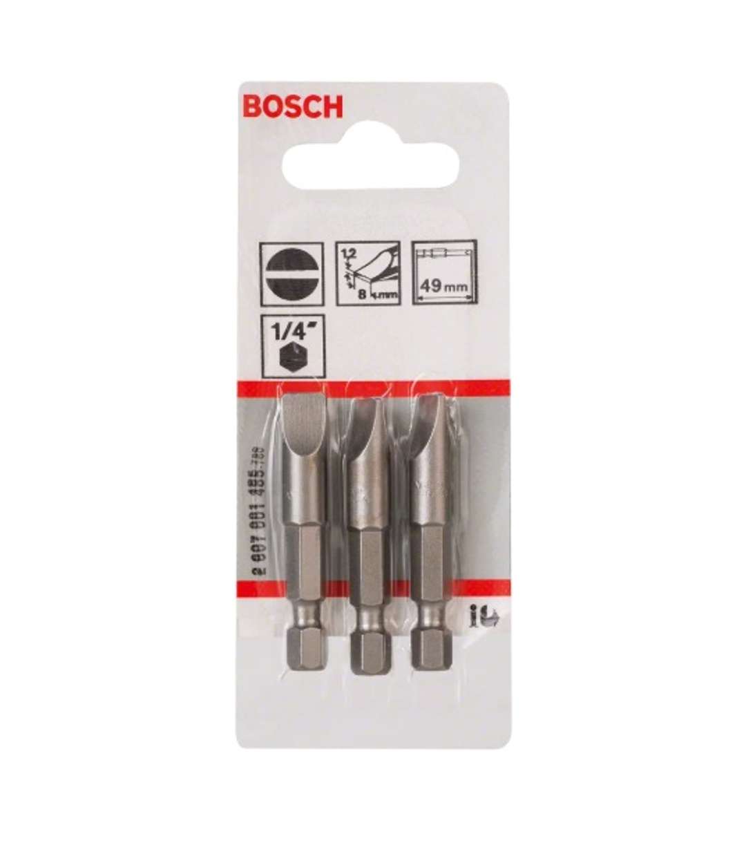 Accensione Bit Extra-hard. S 1.2 X 8.0. 49 Mm. 3-p.
