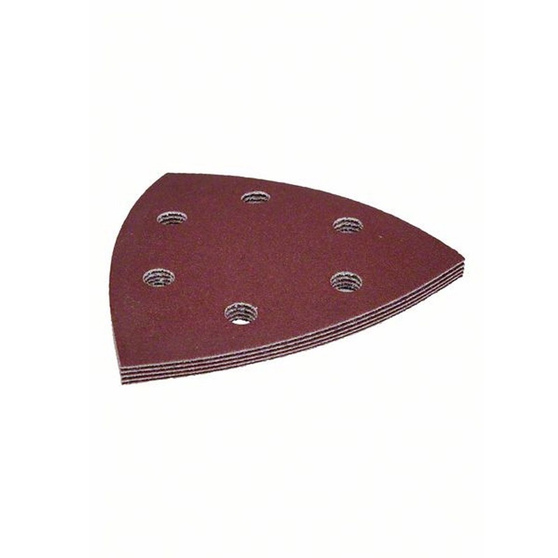Accessories 2608621687 Carta Abrasiva A Delta Dimensione Dei Grani 120 (l X L) 93 Mm X 93 Mm 5 Pz. - Bosch