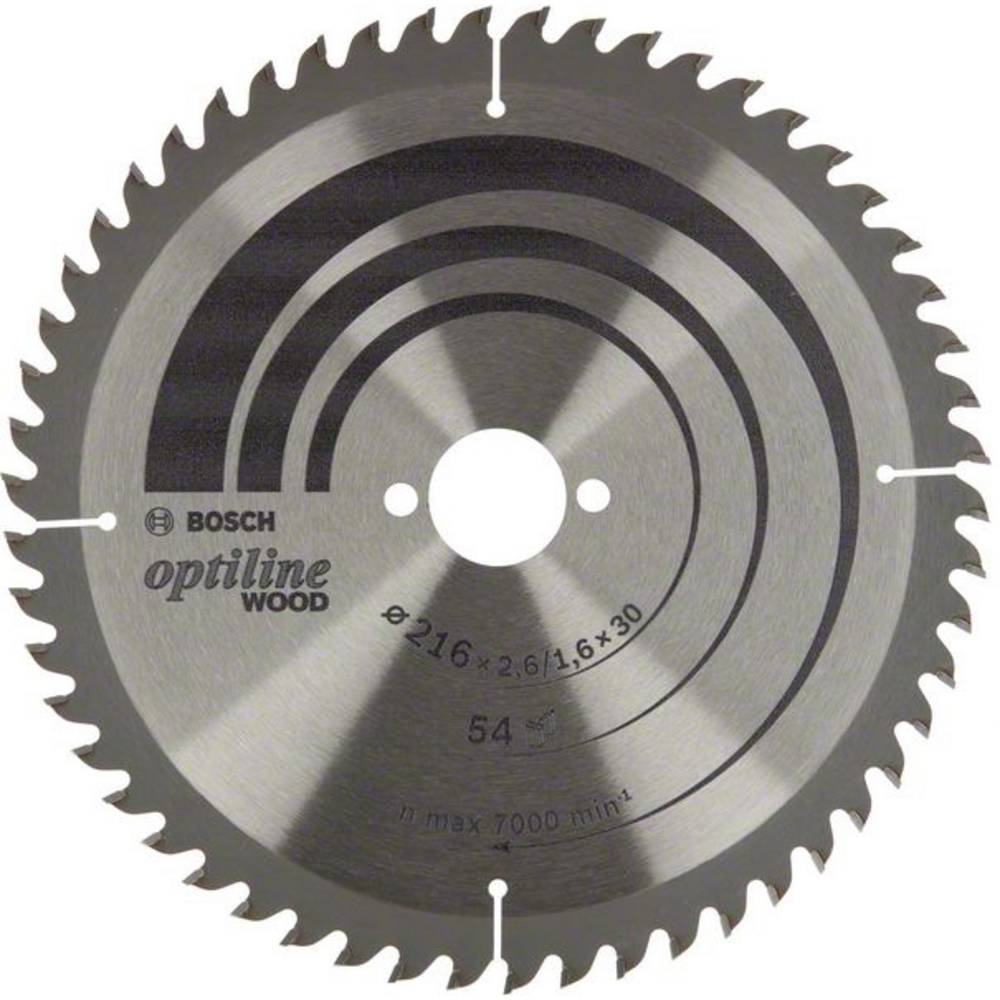 Accessories Optiline 2608838411 Lama Circolare 216 X 30 X 1.6 Mm Numero Di Denti: 54 1 Pz. - Bosch Accessories Optiline 2608838411 Lama Circolare 216 X 30 X 1.6 Mm Numero Di Denti: 54 1 Pz. - Bosch