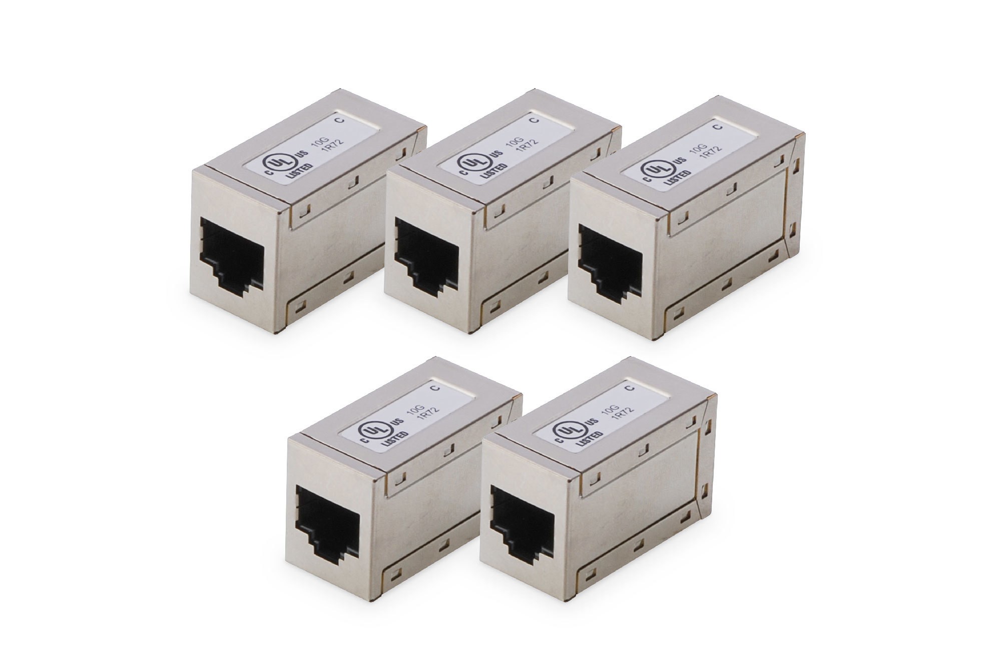 Accoppiamento Modulare Cat 6 Schermato - 5 Pezzi