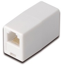 Accoppiatore Telefonico 2 Connettori Rj11 - 6P4C Femmina/Femmina Colore Bianco Accoppiatore Telefonico 2 Connettori Rj11 - 6P4C Femmina/Femmina Colore Bianco