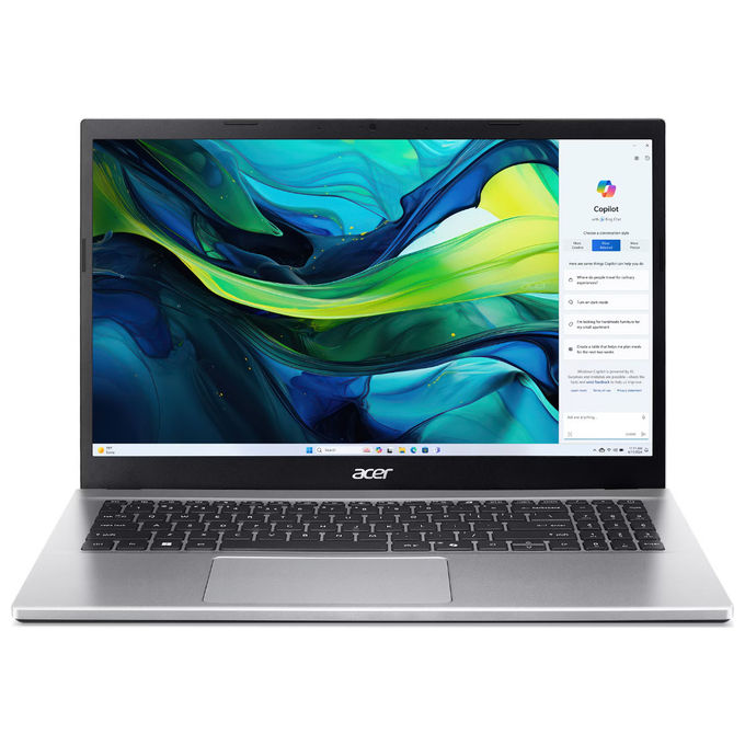 Acer Aspire Go 15, Notebook, AMD Ryzen 5 7430U, 16 GB RAM, 512 GB SSD, Argento Acer Aspire Go 15, Notebook, AMD Ryzen 5 7430U, 16 GB RAM, 512 GB SSD, Argento
