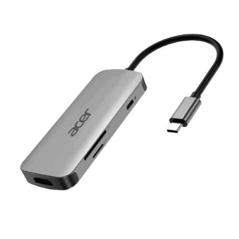 Acer - Dongle 7 In 1 Type C-silver Acer - Dongle 7 In 1 Type C-silver