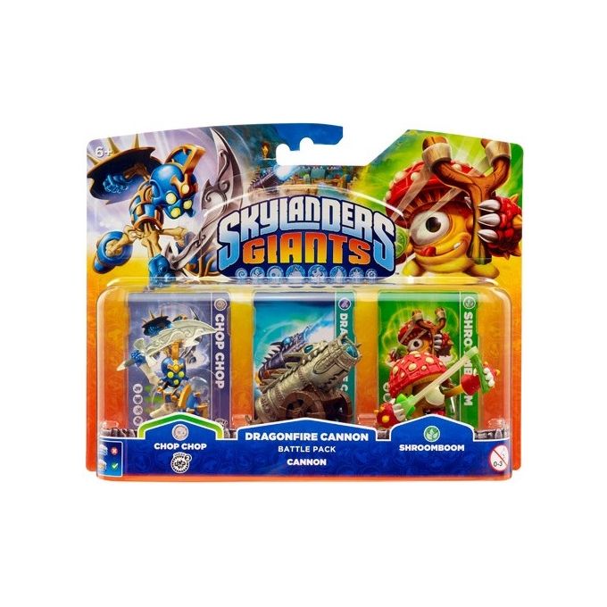 Activision 84526EU Skylanders Giants Battle Pack Cannon Chop Chop Shroomboom colore Multicolore