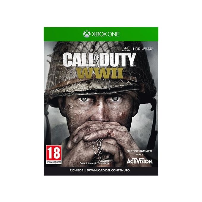Activision 88112IT Call of Duty: WWII Videogioco per Xbox One Lingua Italiana PEGI 18 colore Nero Activision 88112IT Call of Duty: WWII Videogioco per Xbox One Lingua Italiana PEGI 18 colore Nero
