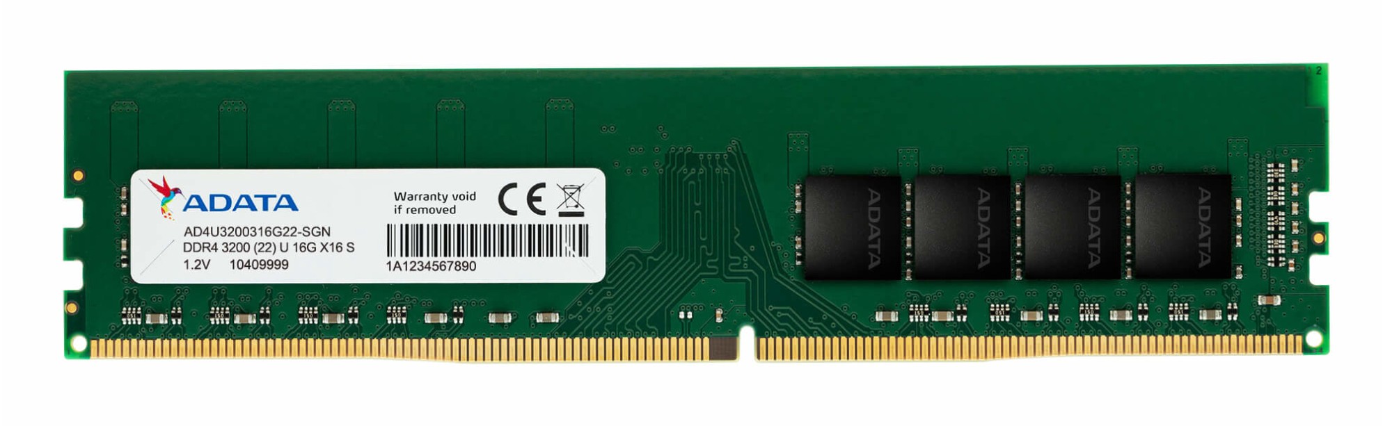 Adata Ram Ddr4 16Gb (1X16Gb) 3200Mhz Cl22 12V