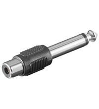 Adattatore Audio Da 63Mm Maschio 2 Poli - Cinch Femmina Rca Adattatore Audio Da 63Mm Maschio 2 Poli - Cinch Femmina Rca