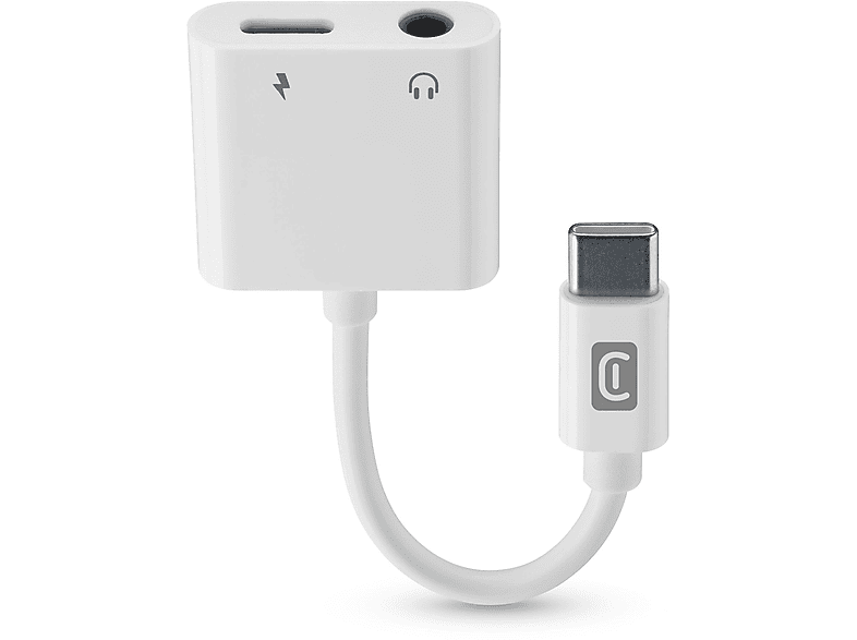 ADATTATORE CELLULARLINE Splitter USB-C/JACK 3.5