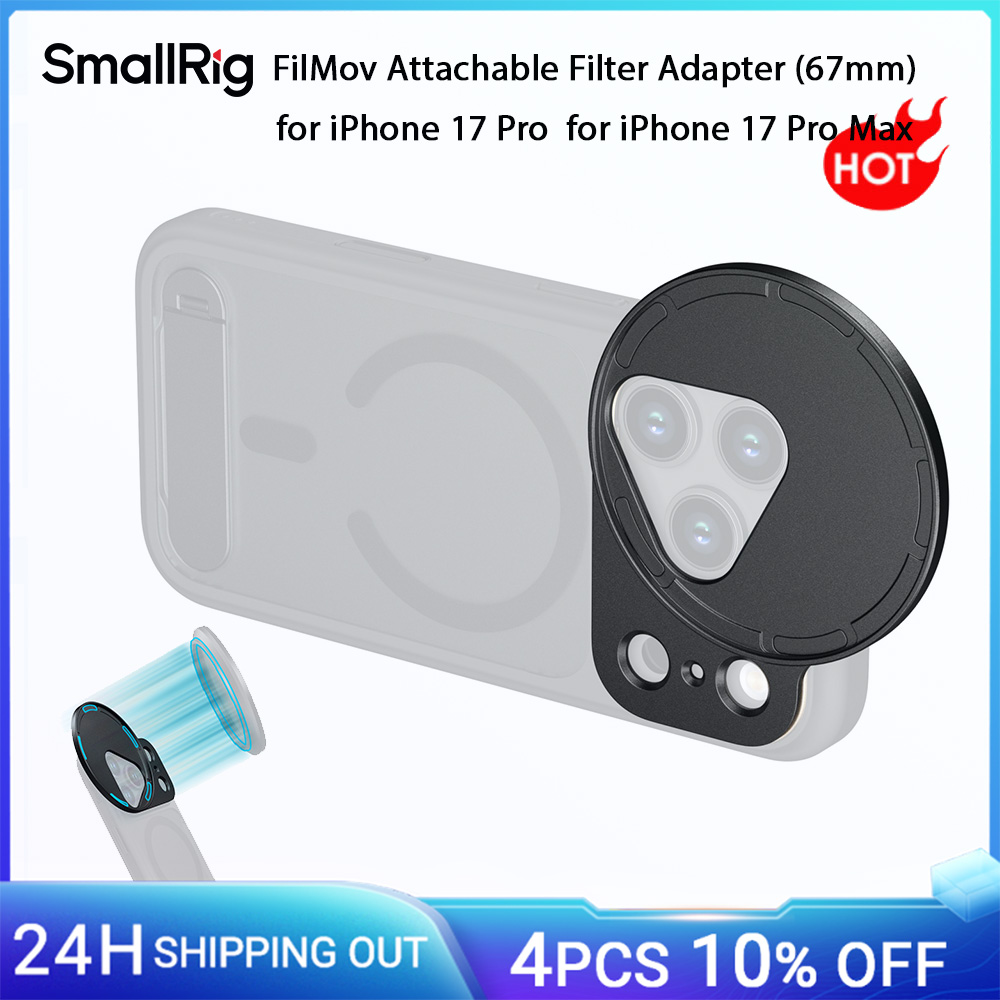 Adattatore filtro da 67 mm collegabile SmallRig FilMov per iPhone 17 Pro/Pro Max Connessione magnetica per filtro da 67 mm attaccabile SmallRig