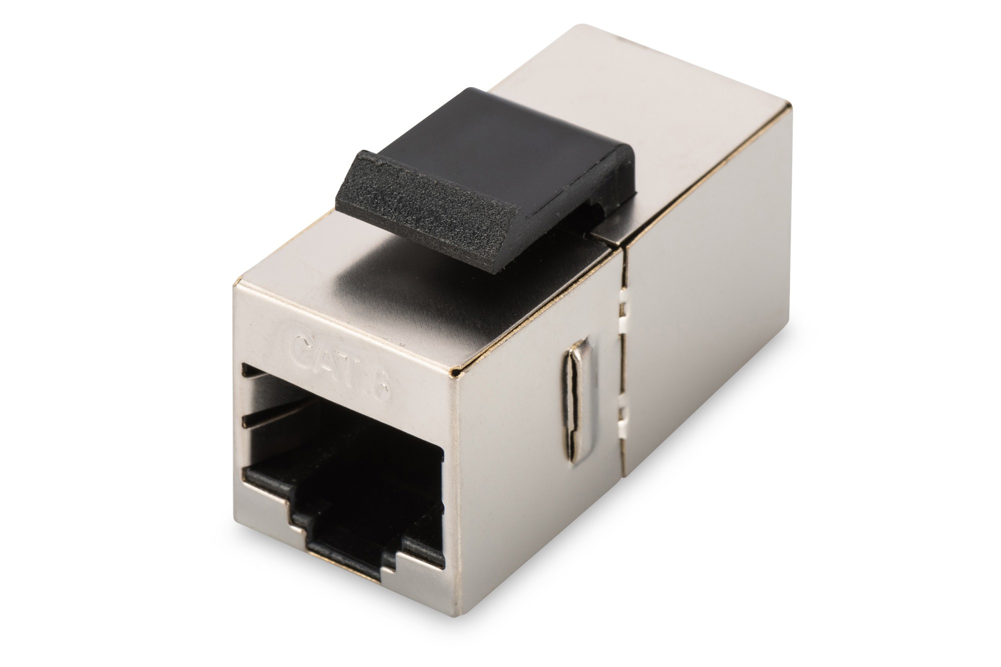 Adattatore Passante 2X8 Poli Rj45 Schermato Cat.6 Con Ganci Per Pannelli
