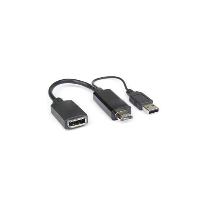 Adattatore video Adapter da Hdmi a Dp Displayport F Black XVAHDM DPA