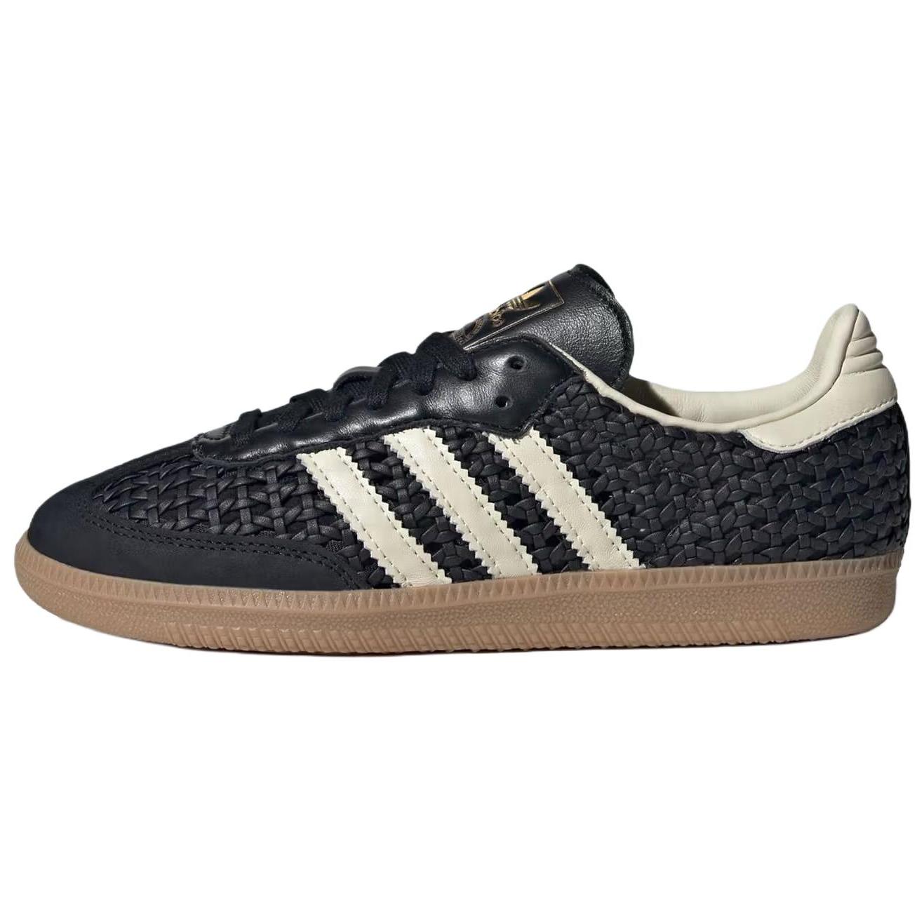 adidas Samba OG Nero Core Bianco Crema Oro Metallico Sneakers Donna HQ9282 40⅔ black