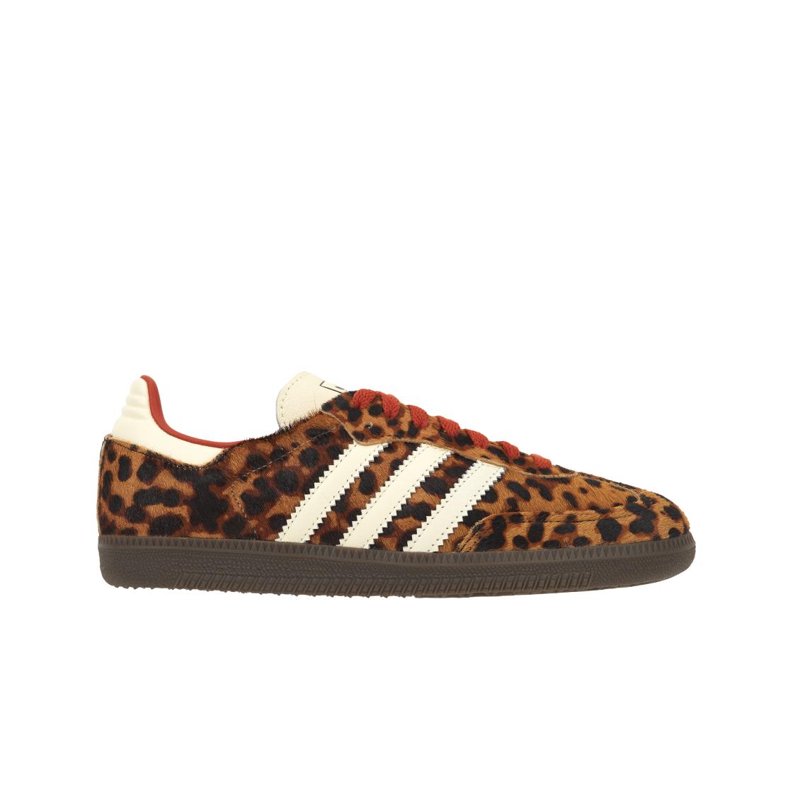 adidas Samba OG Pacchetto Ghepardo - Sneakers da Donna Rosse Preloved Marroni Core-Nero Bianco Panna JI2734 44⅔ brown