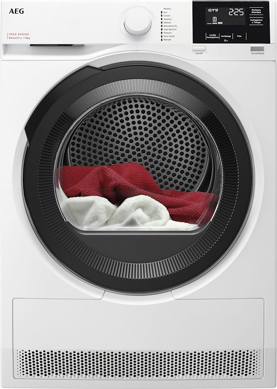 Aeg - Asciugatrice Tr7hg18c 8kg Classe C-bianco