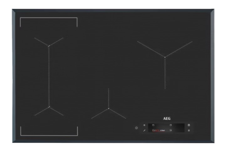 Aeg Iae84883fb Piano Cottura A Induzione 4 Zone 78cm Termosonda - Grigio Scuro