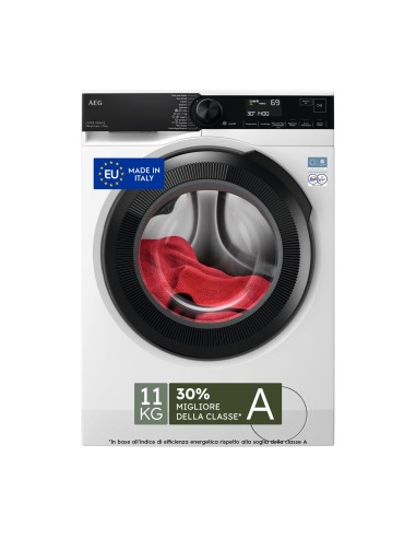 Aeg Series 7000 Lavatrice Carica Frontale 11 Kg Classe A-30% 1400 Giri Made In Italy Lr7fh11bgb. Tipo Di Carica: Caricamento Frontale. Capacità Cestello: 11 Kg, Classe Di Efficienza Della Centrifug...