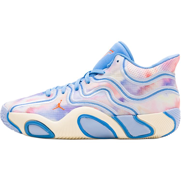 Air Jordan Tatum 3 GS Tie Dye Scarpe da Ginnastica per Bambini Blu Blu Università Avorio Pallido HF3136-400 36 white