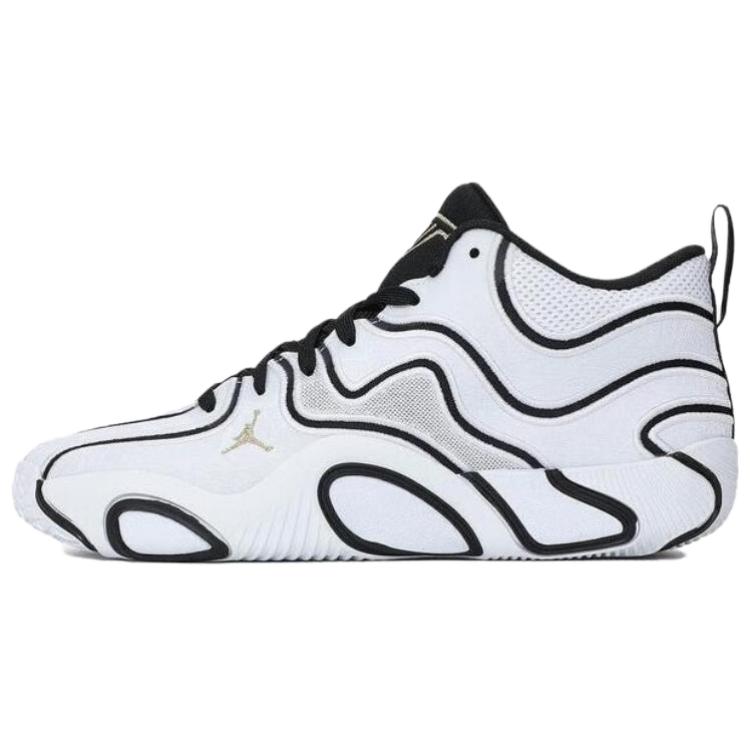 Air Jordan Tatum 3 PF Tunnel Walk Scarpe da Ginnastica da Uomo Bianco Nero Oro Metallizzato IB8150-100 45.5 white